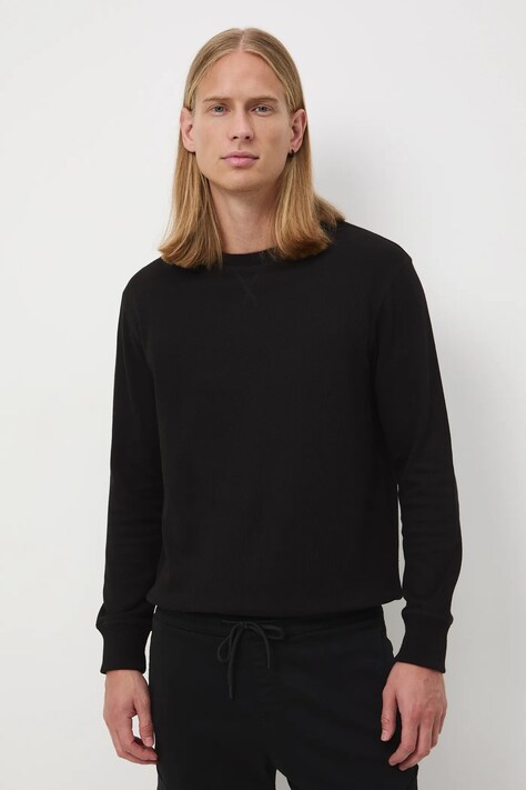 Medicine longsleeve męski kolor czarny gładki