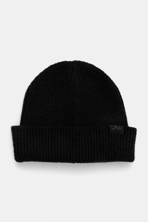Czapka męska beanie z wiskozą kolor czarny