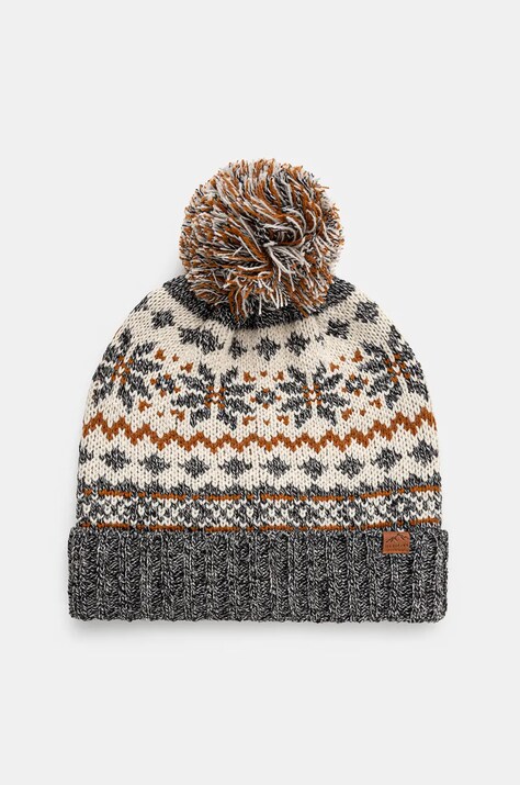 Czapka męska beanie z pomponem  kolor multicolor