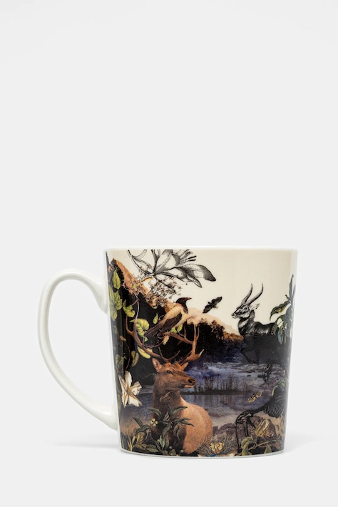 Kubek ceramiczny wzorzysty 460 ml kolor multicolor