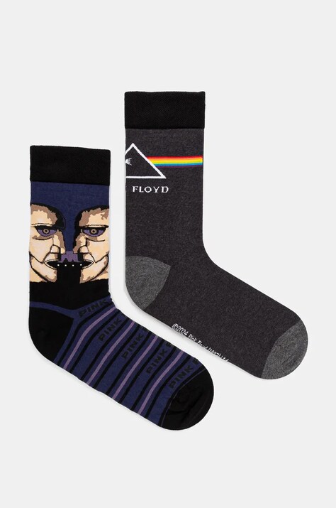 Skarpetki bawełniane męskie Pink Floyd (2-pack) kolor multicolor