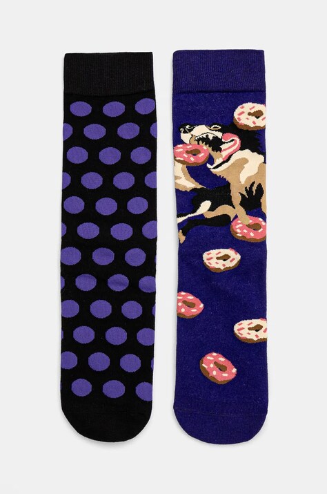Skarpetki bawełniane męskie z motywem zwierzęcym (2-pack) kolor multicolor