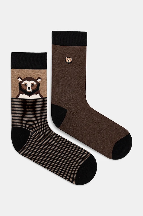 Bavlnené ponožky so zvieracím motívom (2-pack) viac farieb