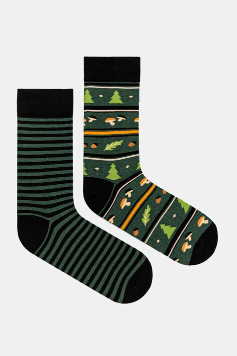 Skarpetki bawełniane męskie wzorzyste (2-pack) kolor multicolor