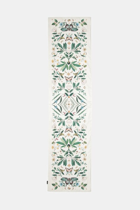 Bieżnik bawełniany wzorzysty 40 x 180 cm kolor multicolor