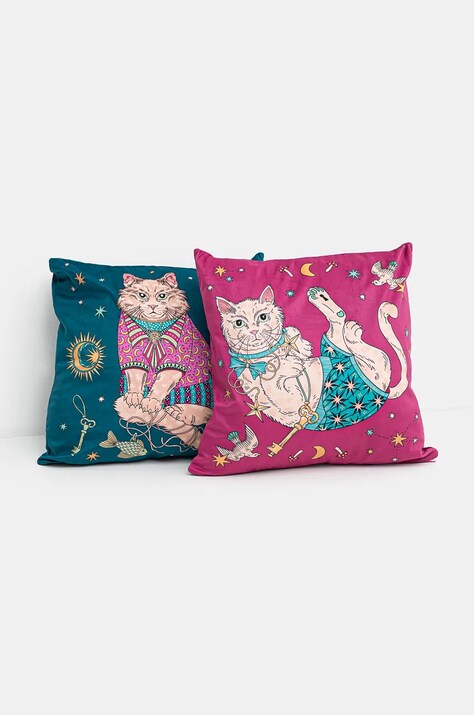 Dekorativní povlak na polštář (2-pack) více barev