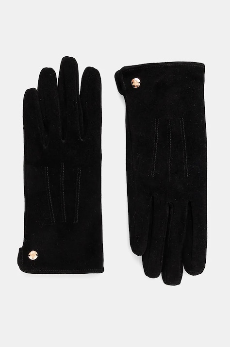 Rękawiczki zamszowe damskie kolor czarny