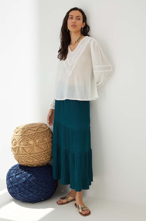 Спідниця Medicine колір бірюзовий maxi розкльошена