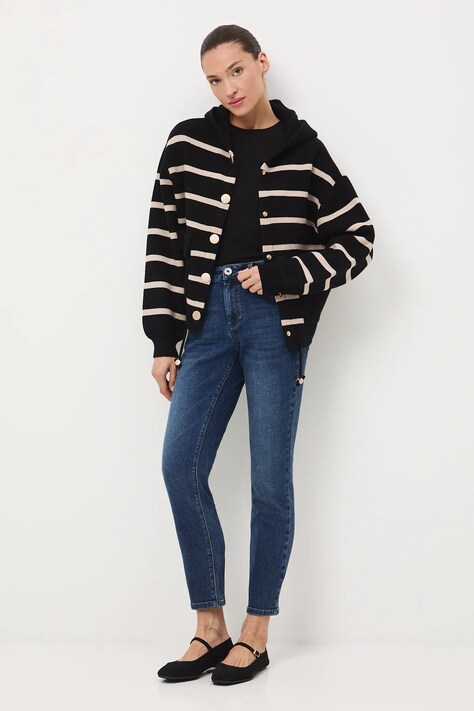Medicine jeans femei, culoarea bleumarin