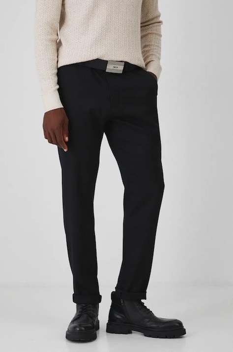 Штани Medicine чоловічі колір чорний облягаюче