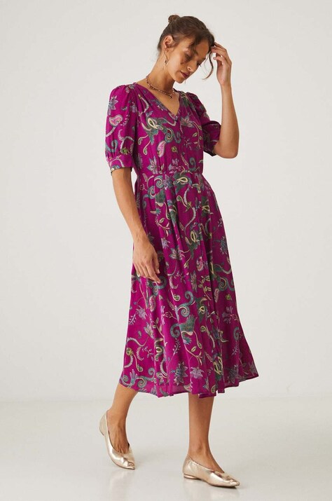 Рокля Medicine среднодълга разкроена