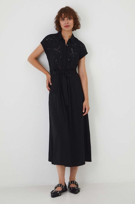 Obleka Medicine črna barva