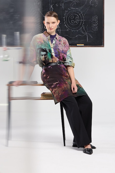 Šaty Medicine tyrkysová barva, midi, oversize