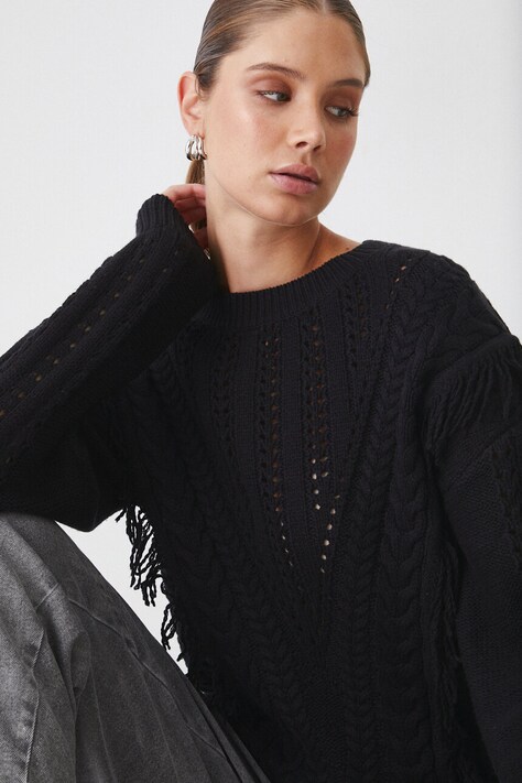 Πουλόβερ Medicine χρώμα: μαύρο