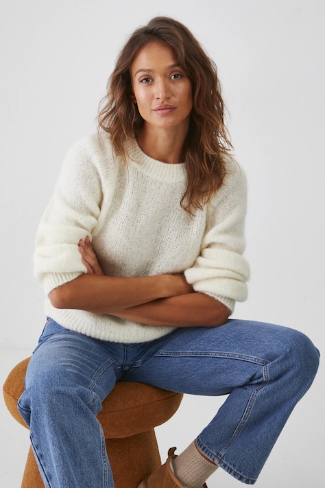 Volnen pulover Medicine ženski, bež barva