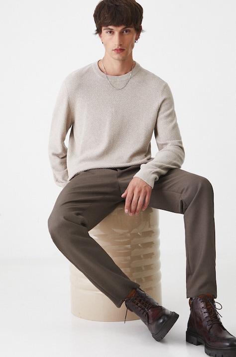 Medicine maglione in cotone colore beige