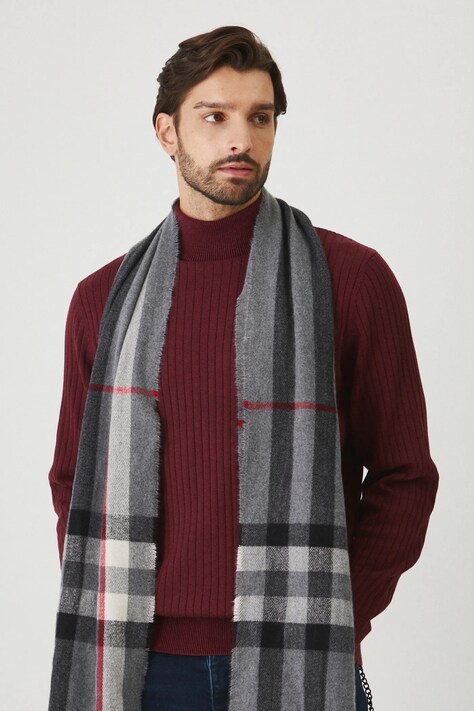 Svetr Medicine pánský, vínová barva, s golfem