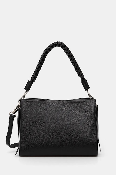 Medicine poseta de piele culoarea negru