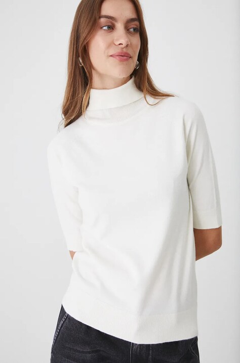 Футболка Medicine женский цвет бежевый с гольфом