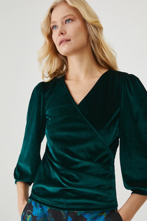 Bluzka damska welurowa kolor multicolor