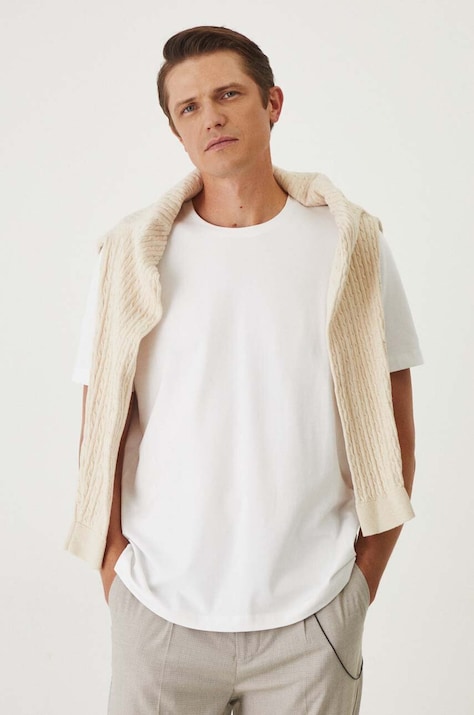 Medicine tricou culoarea alb, neted
