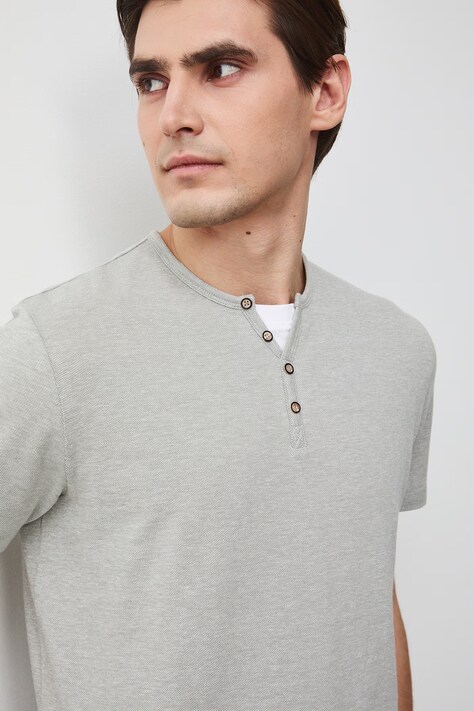 Medicine t-shirt basic męski bawełniany z elastanem zielony