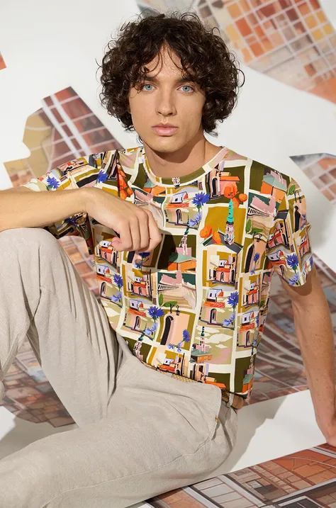 Bavlněné tričko pánské z kolekce Kouzlo míst více barev
