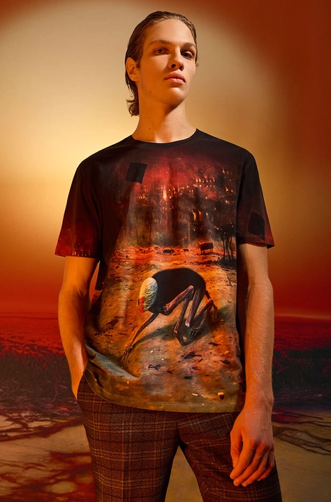 T-shirt męski z kolekcji Zdzisław Beksiński x Medicine  kolor multicolor