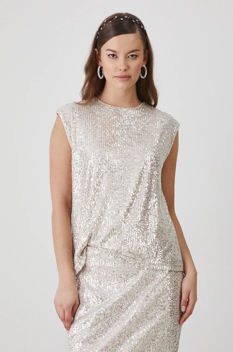 Medicine top femei, culoarea bej