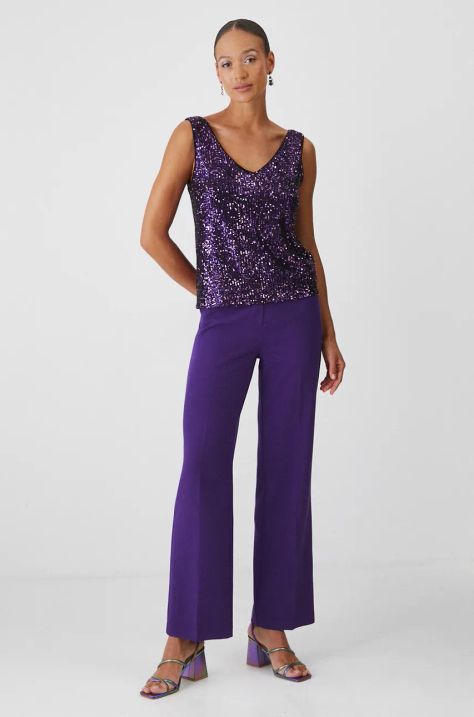 Medicine top femei, culoarea violet