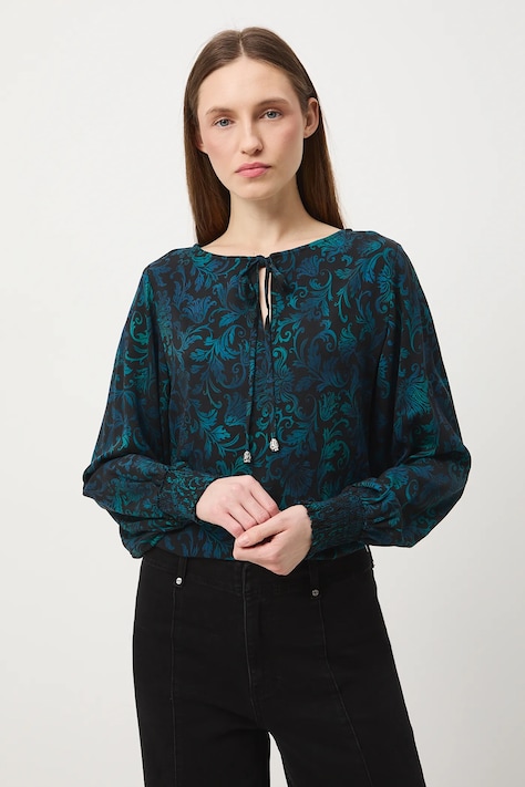 Medicine bluzka damska kolor czarny wzorzysta