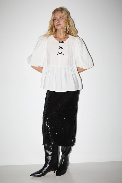 Bluzka damska z wiskozą kolor beżowy RW25-BKDA02