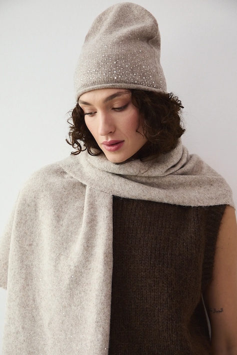 Шапка Medicine цвет бежевый из тонкого трикотажа