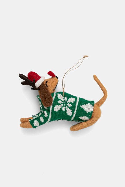 Ozdoba na vánoční stromeček z plsti, handmade více barev RW25-DEU851