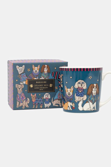 Kubek ceramiczny 460 ml w psy kolor multicolor RW25-KBU813