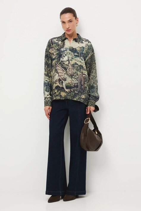 Πουκάμισο Medicine χρώμα: πολύχρωμο