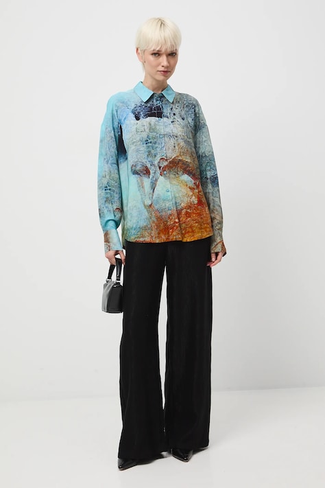Koszula damska z kolekcji Zdzisław Beksiński x Medicine kolor multicolor RW25-KDDA51