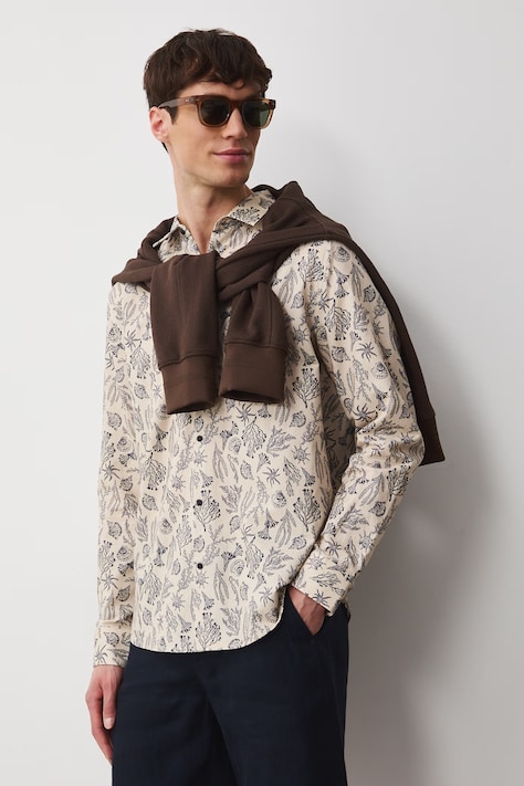 Рубашка Medicine цвет бежевый regular классический воротник