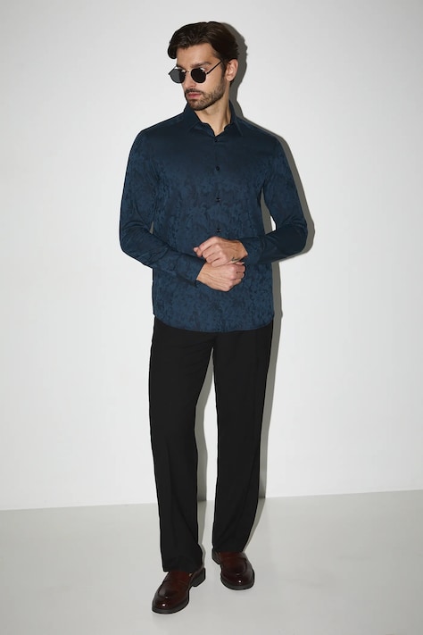 Medicine koszula bawełniana męska regular z kołnierzykiem klasycznym