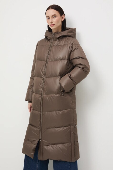 Medicine płaszcz puchowy kolor brązowy