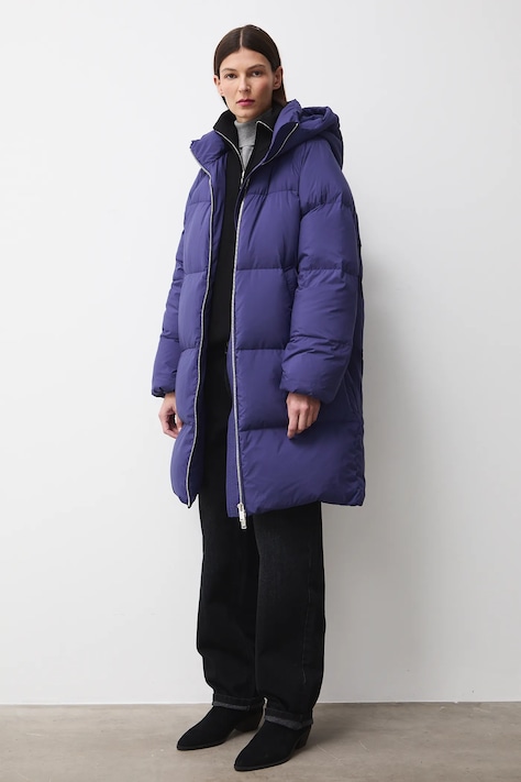 Medicine palton de puf culoarea violet