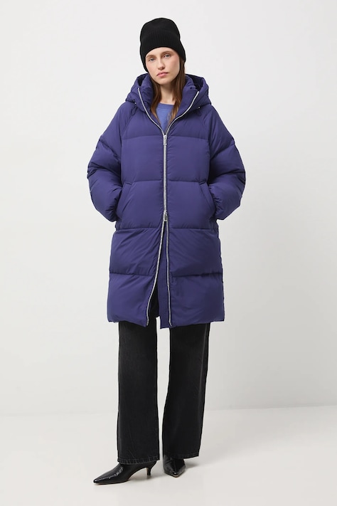 Płaszcz puchowy pikowany kolor fioletowy RW25-KPDB00