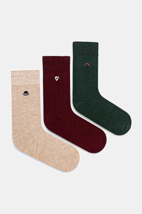 Medicine skarpetki z domieszką wełny 3-pack kolor multicolor