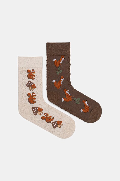 Medicine skarpetki bawełniane 2-pack kolor multicolor