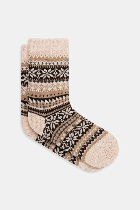 Medicine skarpety z domieszką wełny kolor beżowy