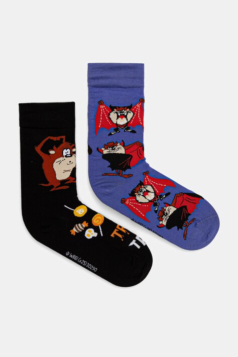 Skarpetki bawełniane damskie Looney Tunes (2-pack) kolor multicolor RW25-LGD850