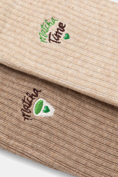 Medicine skarpetki 2-pack kolor beżowy