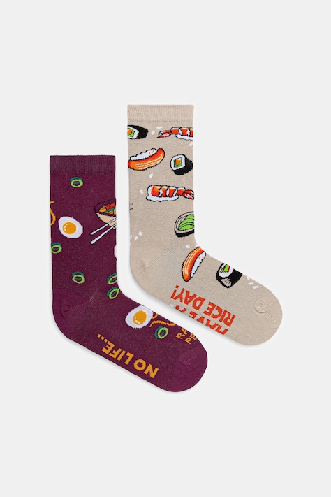 Bavlnené ponožky sushi a ramen (2-pack) viac farieb RW25-LGDA06