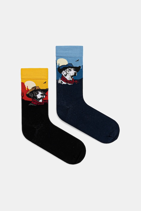 Bavlněné ponožky pánské ke Dni psů (2-pack) více barev RW25-LGM300