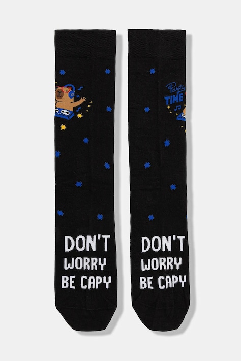 Skarpetki bawełniane męskie wzorzyste (2-pack) kolor multicolor RW25-LGMB22